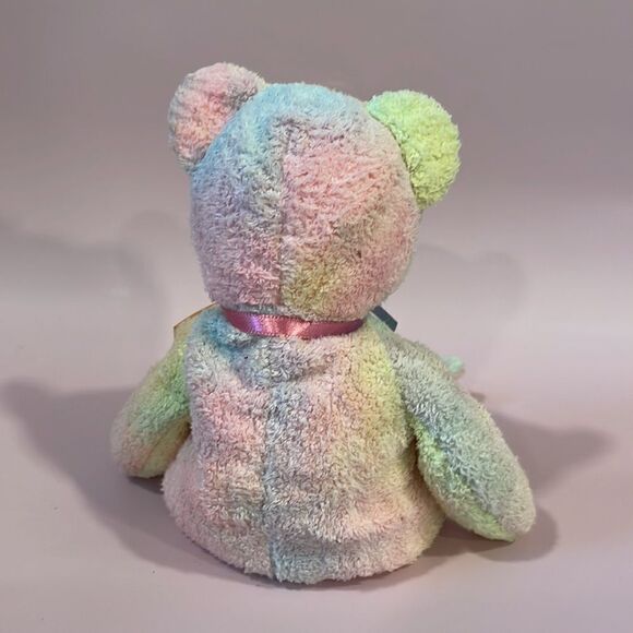 1999 Original Ty Beanie Baby Groovy the Pastel Multi-Coloured Bear EUC 9” tall - Picture 3 of 7